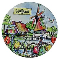 Typisch Hollands Windmühle / Fahrrad-Untersetzer