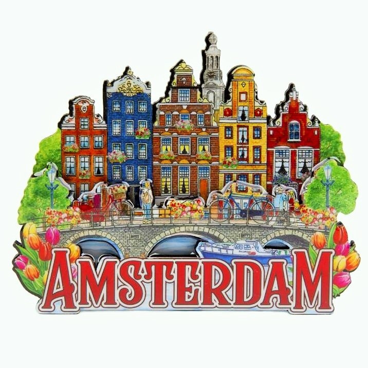 Afhankelijkheid Vorige sokken Online Amsterdam magneten kopen? Magneet 5 huizen op brug Amsterdam -  Typisch Hollands.