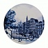Heinen Delftware Delft blue plate canal belt - Amsterdam