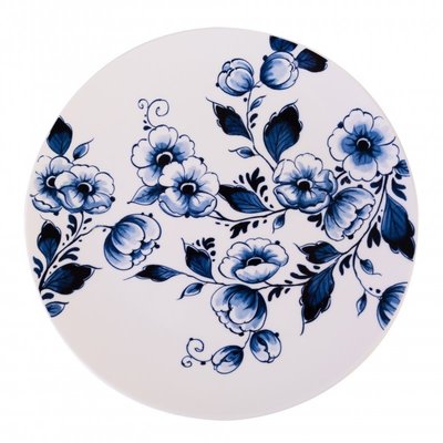 Heinen Delfts blauw Typically Dutch - Delft blue - Wall plate - Blossom