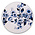 Heinen Delftware Typisch holländisch - Delfter Blau - Wandplatte - Blüte