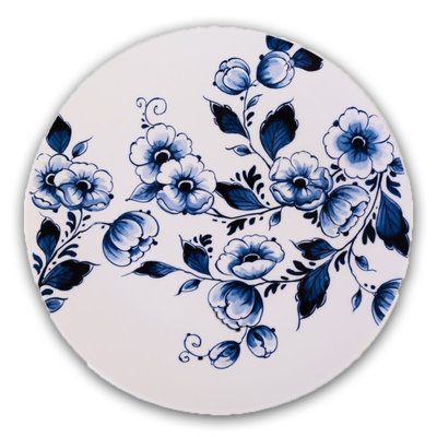 Heinen Delfts blauw Typically Dutch - Delft blue - Wall plate - Blossom