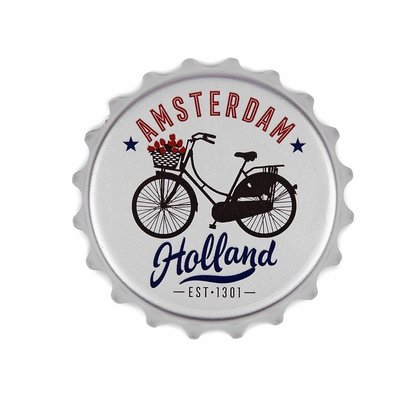 Typisch Hollands Opener magneet fiets Amsterdam