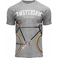 Fox Originals T-Shirt Holland - Gray - Amsterdam - Bicycle