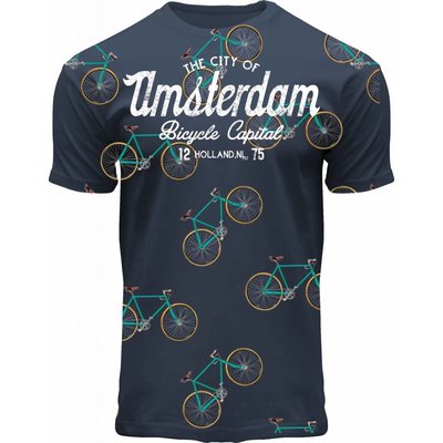Holland fashion Kinder T-Shirt - Fahrrad - Blau