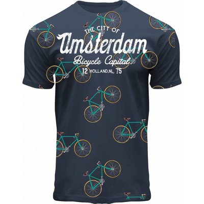 Holland fashion Kinder T-Shirt - Fiets - Blue