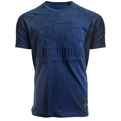 Holland fashion  Kinder - T-shirt - Blauw Bike-town