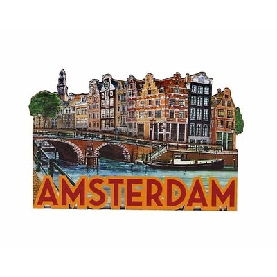 Typisch Hollands Magnet MDF Amsterdam Papeneiland