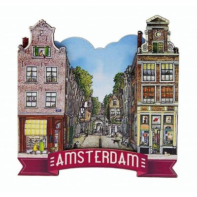Typisch Hollands Magnet MDF Rose Amsterdam