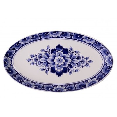 Heinen Delftware Delft blue gifts - Delft blue bowl with flower decoration