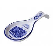 Heinen Delfts blauw Spoonrest Delft Blue - Amsterdam