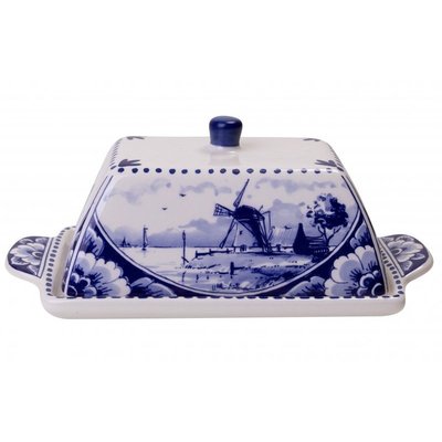 Heinen Delfts blauw Delfts blauwe botervloot