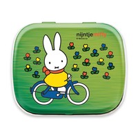 Nijntje (c) Miffy-Souvenir – Mini-Minzdose – Miffy auf einem Fahrrad