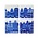 Heinen Delftware Luxury coasters - Pottery - Facade houses - Delft blue