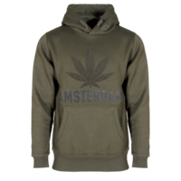 Holland fashion Amsterdam weed - Terry hooded sweater.