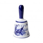 Heinen Delftware Large table bell - Windmill - Delft blue