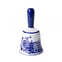 Heinen Delfts blauw  Large table bell canal houses - Delft blue