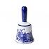 Heinen Delftware  Large table bell canal houses - Delft blue