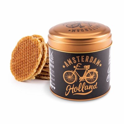 Matix Stroopwafels in einer nostalgischen Amsterdamer Dose