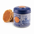 Typisch Hollands Stroopwafels in nogstalgisch - Delfts blauw blik - Holland