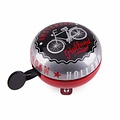 Matix Old-fashioned Ding-Dong bicycle bell bike city - Amsterdam Holland black/red
