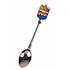 Typisch Hollands Teaspoon with color canals Amsterdam shiny silver