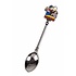 Typisch Hollands Teaspoon with color kissing couple Holland shiny silver