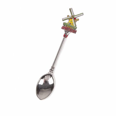 Matix Teaspoon with color mill shiny silver