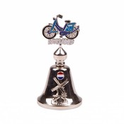 Typisch Hollands Table bell color bicycle Holland shiny silver