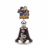 Typisch Hollands Tischglocke Farbe küssendes Paar glänzend silber