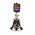 Matix Tafelbel color houses Amsterdam shiny silver
