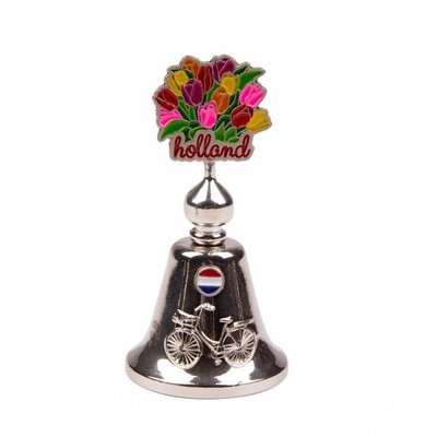 Matix Tafelbel kleur tulpen Holland shiny zilver.