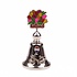 Matix Tischglocke Farbe Tulpen Holland glänzend silber.