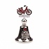 Matix Tafelbel kleur fiets Amsterdam shiny zilver