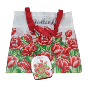 Typisch Hollands Tas - Opvouwbaar  - Tulpen - Rood