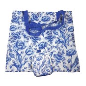 TTD Gifts Bag - Foldable Delft blue - Tulips
