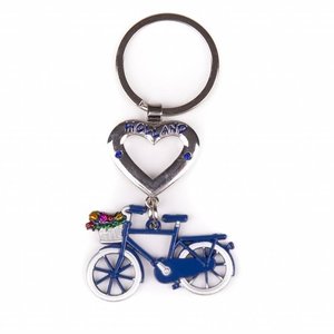 Typisch Hollands Holland Keychain - Fahrrad - Blau