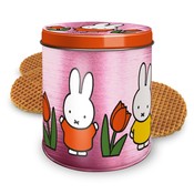 Nijntje (c) Miffy tulip tin pink with stroopwafels