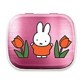 Nijntje (c) Minzfarbene Dose, Miffy-Tulpen, rosa