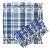 Typisch Hollands Kitchen textile set - Facade houses Delft blue