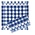 Typisch Hollands Kitchen Textile Set - Blue - Mills - Checkers