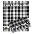 Typisch Hollands Kitchen textile skyline black + white