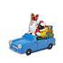 Typisch Hollands Santa and Black Pete in car with presents