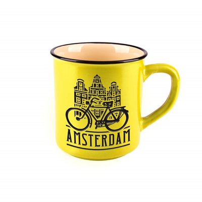 Typisch Hollands Retro Campusmok Groot - Fiets -Amsterdam