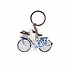 Typisch Hollands Sleutelhanger - Fiets met Tulpen - Delfts blauw