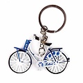 Typisch Hollands Keychain - Bicycle - Delft blue
