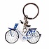 Typisch Hollands Keychain - Bicycle Delft blue