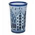 Typisch Hollands Shot glass - Amsterdam Delft Blue - Facade houses