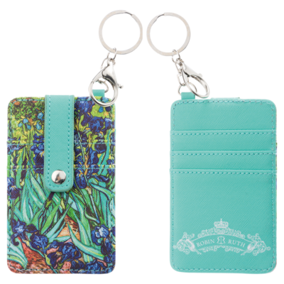 Typisch Hollands Pasjes houder-sleutelhanger-Vincent van Gogh - Irissen