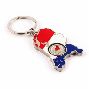 Typisch Hollands Keyring the Netherlands - Silver color